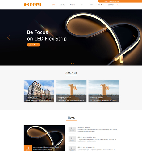 迪晟光电-LED光电网站案例
